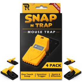 RinneTraps Snap N Trap front view shows compact, reusable pest control.