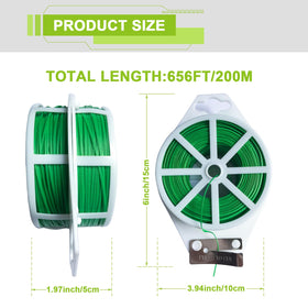 Rinteria PVC-coated garden ties UV-resistant for outdoor use.