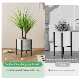 Rioneta anti-slip foot pads protect floors during plant care.