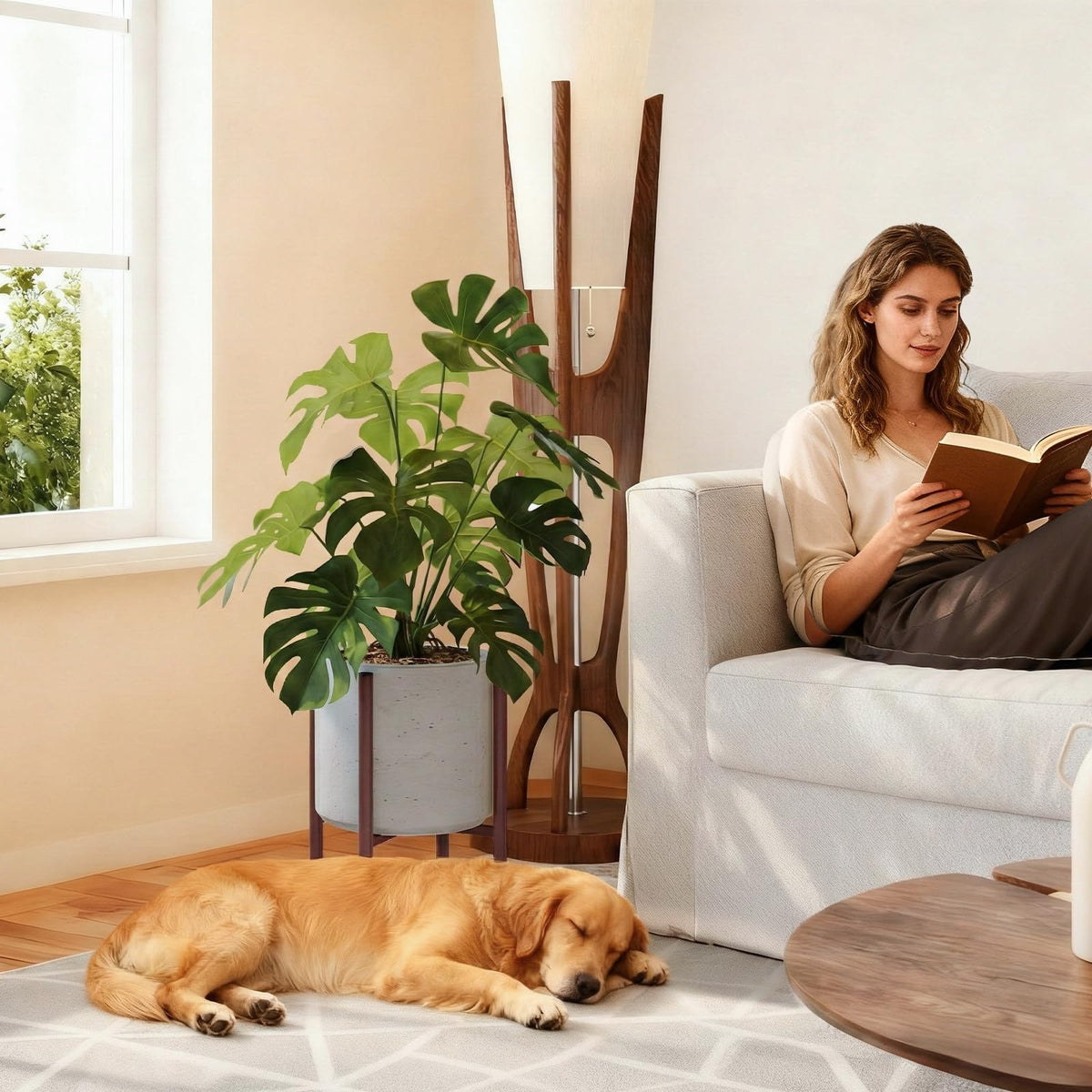 Rioneta suitable for indoor and outdoor use with weather-ready build
