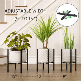 Rioneta mid-century black design complements modern or rustic decor.