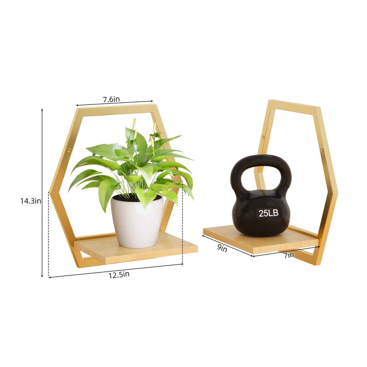 Rioneta three-pack planter set arranged for versatile wall decor