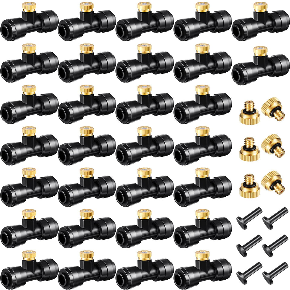 Ripeng 72-piece brass misting nozzles kit for DIY outdoor cooling