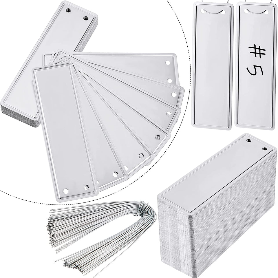 Ripeng aluminum plant label with 6-inch wires for durable outdoor labeling