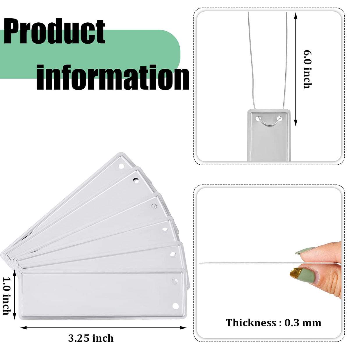 Ripeng aluminum plant tag with double-hole design to prevent wind deformation