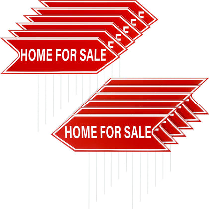 Ripeng home for sale sign with double-sided red arrows for clear street visibility.