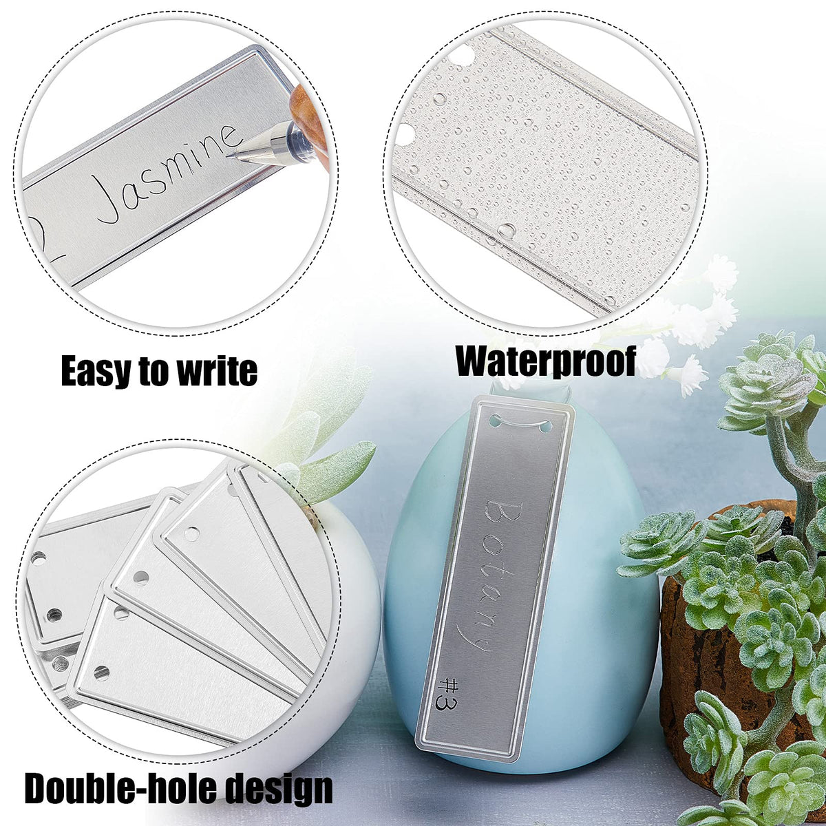 Ripeng waterproof outdoor garden marker remains legible in rain and sun