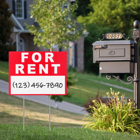 Ripeng outdoor yard sign set helps attract tenants or customers with clear messaging.