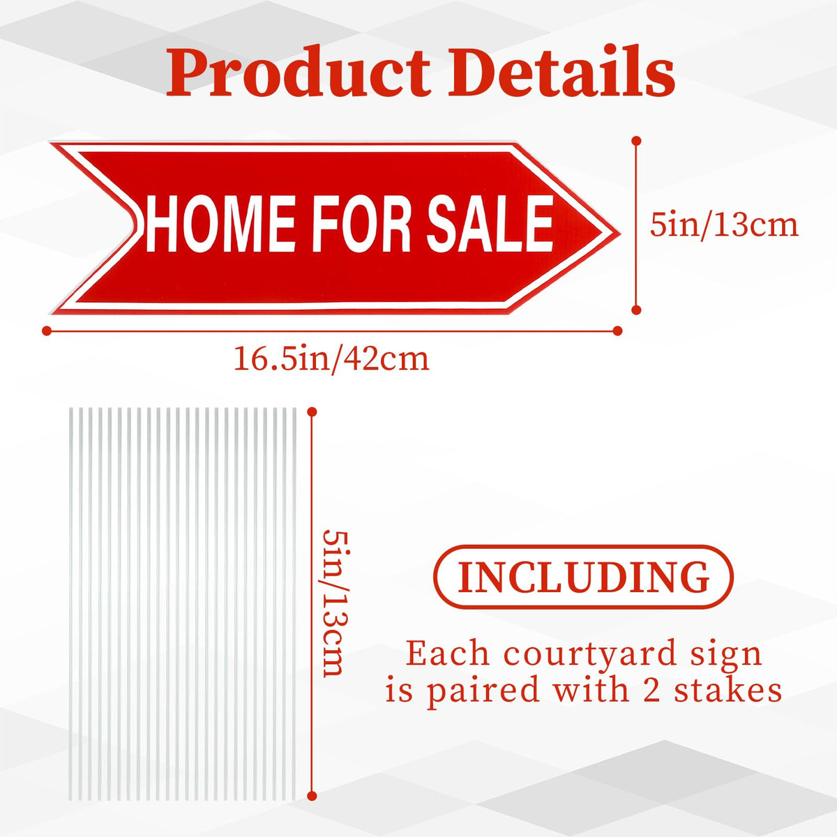 Ripeng sign with sturdy metal stakes for reliable outdoor placement.