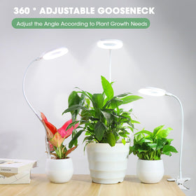 RIRIBEN 360 gooseneck offers flexible lighting angles for diverse plants
