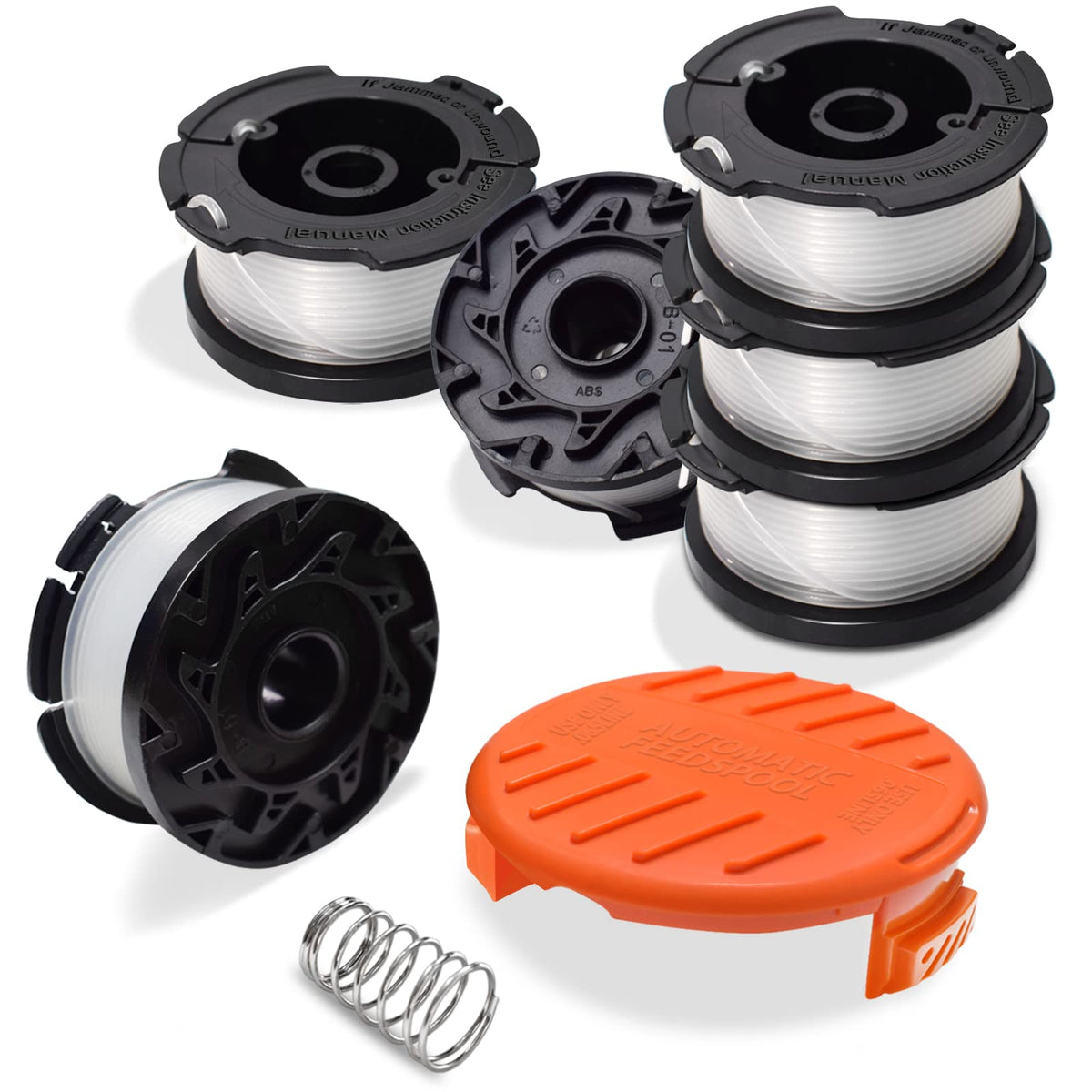 RISELION AF-100 replacement spools bundle with cap and spring for auto-feed.