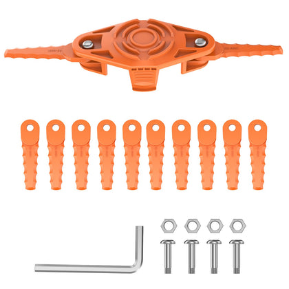 RISELION weed wacker head for Worx WG150 delivers smoother, more durable trimming.
