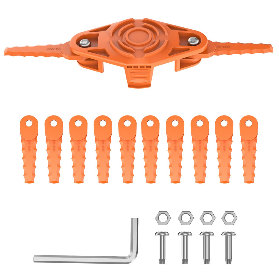 RISELION weed wacker head for Worx WG150 delivers smoother, more durable trimming.