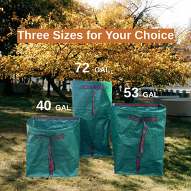 RISETEX large dustpan-type lawn bags for easy loading