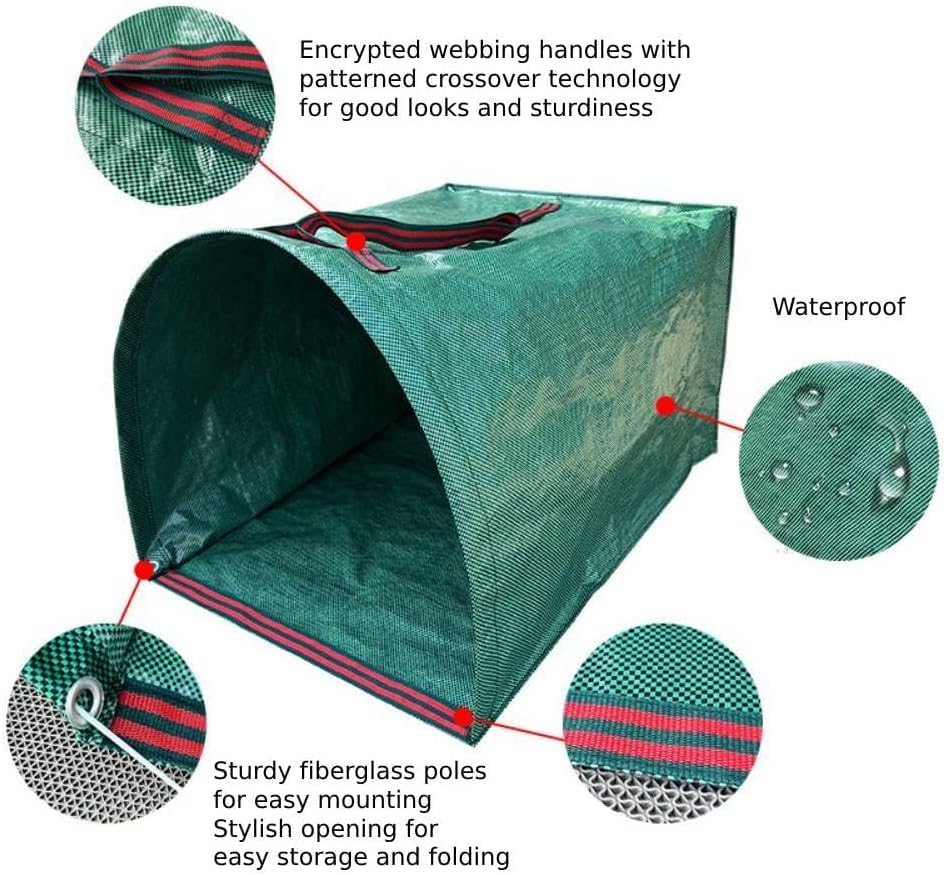 RISETEX leaf bag features reinforced handles for easy transport