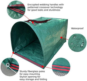 RISETEX leaf bag features reinforced handles for easy transport