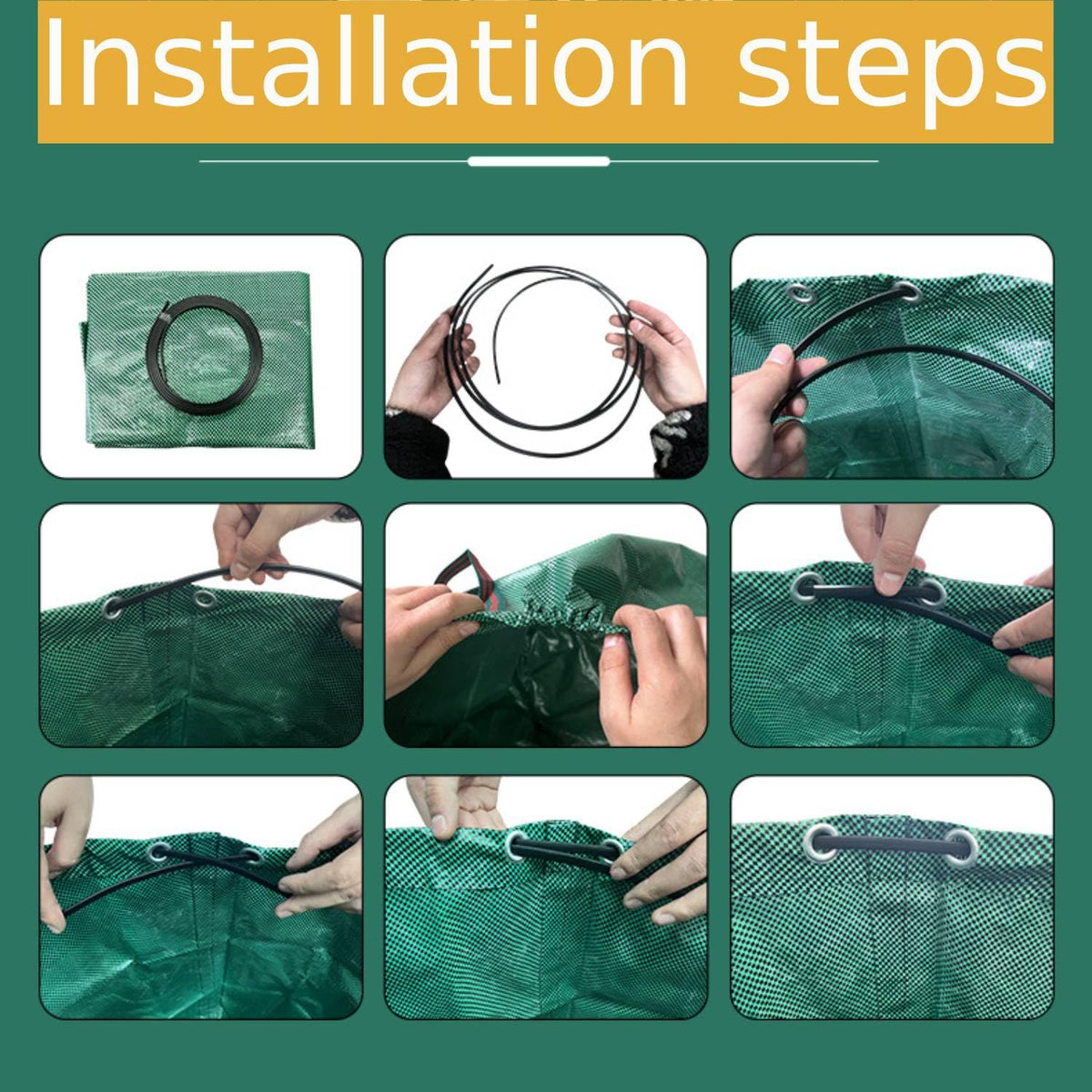 RISETEX Leaf Collector 4-handles design enables easy transport.