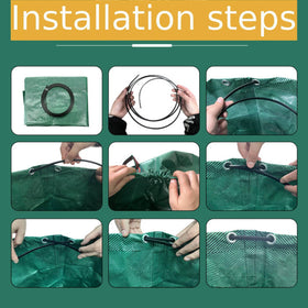 RISETEX Leaf Collector 4-handles design enables easy transport.