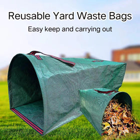 RISETEX yard bag in collapsed form saves storage space
