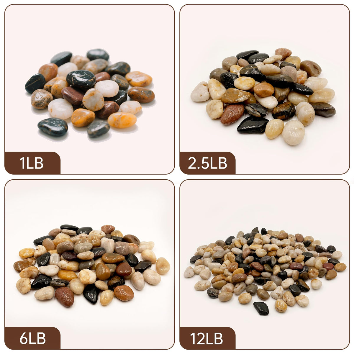 RITOLLO aquarium gravel enhances the fish tank aesthetic while remaining safe for fish.