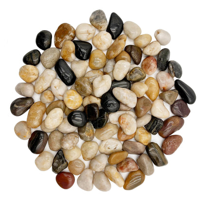 RITOLLO river rocks pebbles for indoor plants add color and drainage.