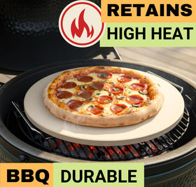 Ritual Life cordierite baking stone tolerates high heat for pizza and bread