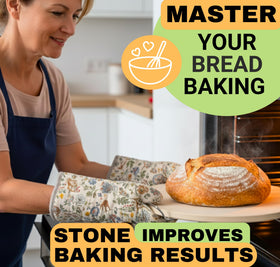 Ritual Life non-stick baking stone ensures even heat and no scorching