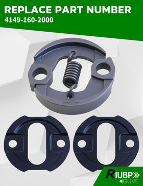RIUBPGUVE clutch kit close-up parts showing wear-resistant components for durability.
