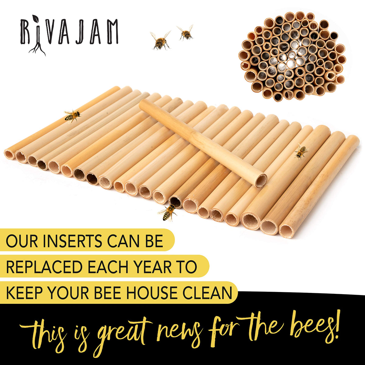 Rivajam sustainable nesting materials for eco-friendly pollination in gardens