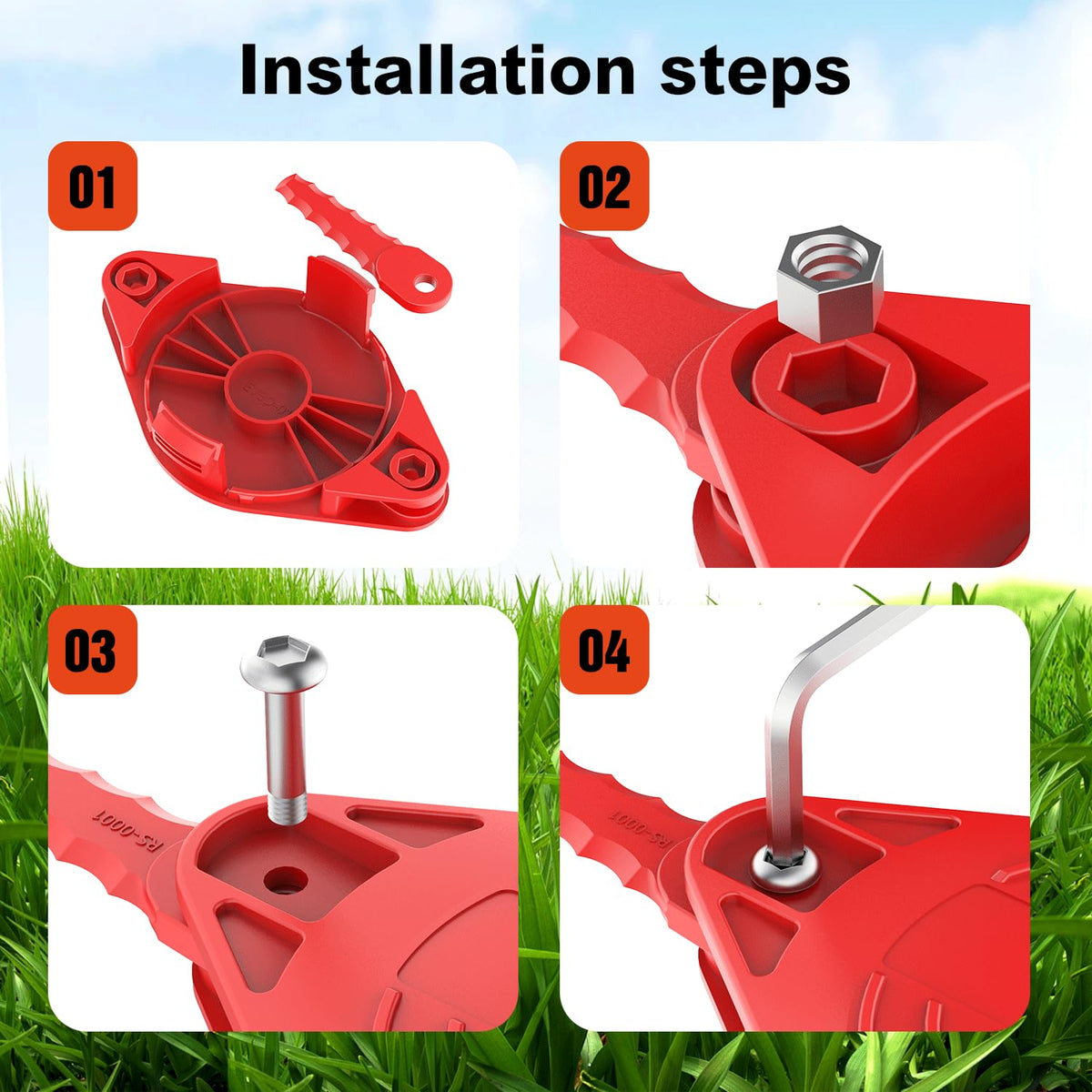 Rivershine CMZST065 four-set screws for stable attachment
