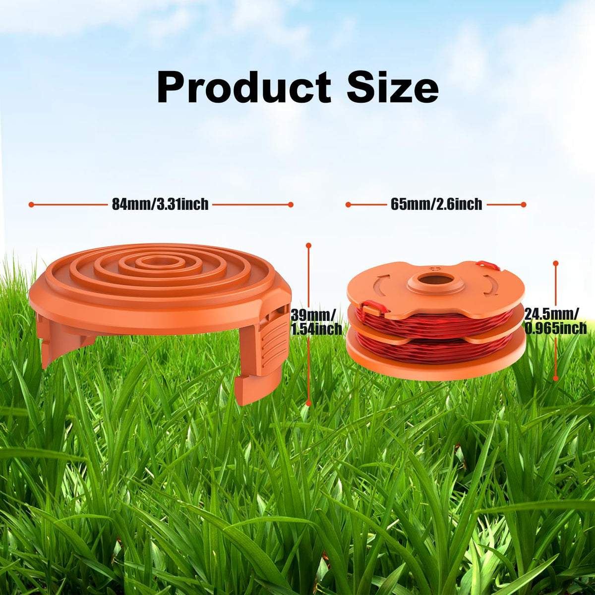 Rivershine nylon line 0.065 inches offers robust cutting in tough weeds.