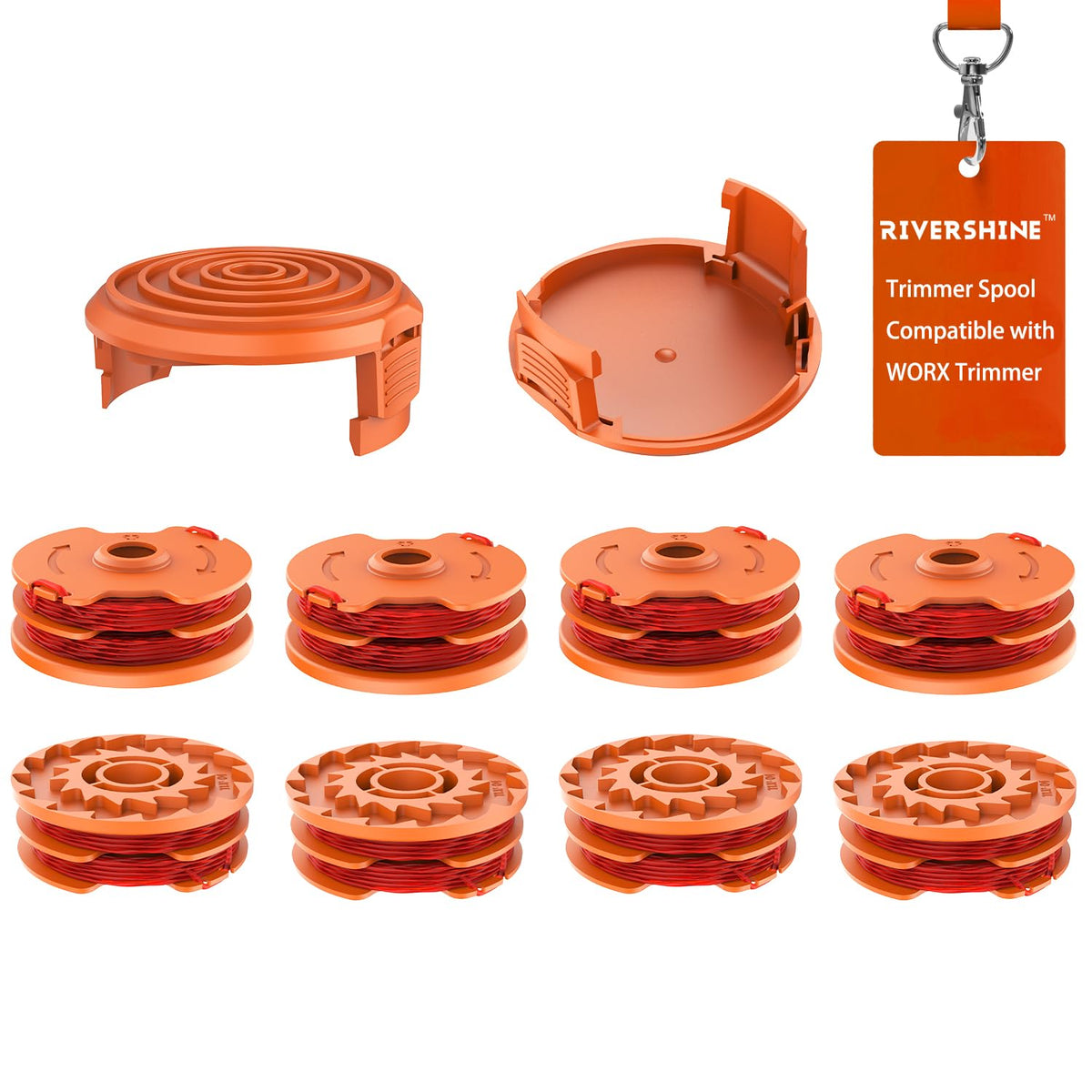 Rivershine WA0007 spool kit with auto-feed spools for Worx trimmers.