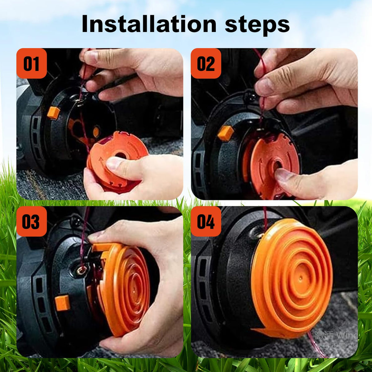 Rivershine compatible with Worx WG116 and WG119 for quick replacements.