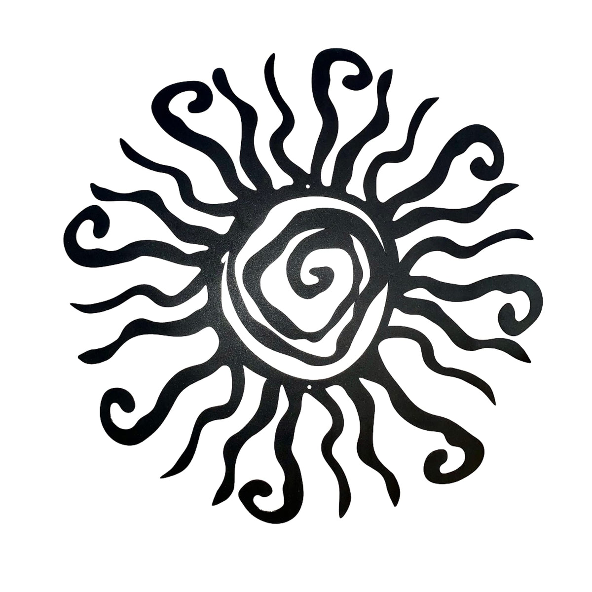 Riverside Designs Wacky Sun wall art—front view adds instant curb appeal to indoor or outdoor spaces.