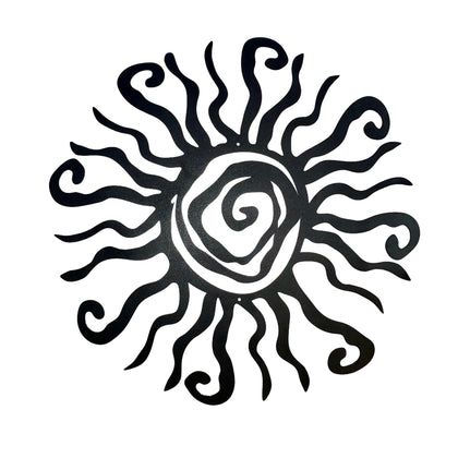 Riverside Designs Wacky Sun wall art—front view adds instant curb appeal to indoor or outdoor spaces.