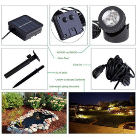 Rivonthex solar spot light for fish tank adds subtle underwater glow