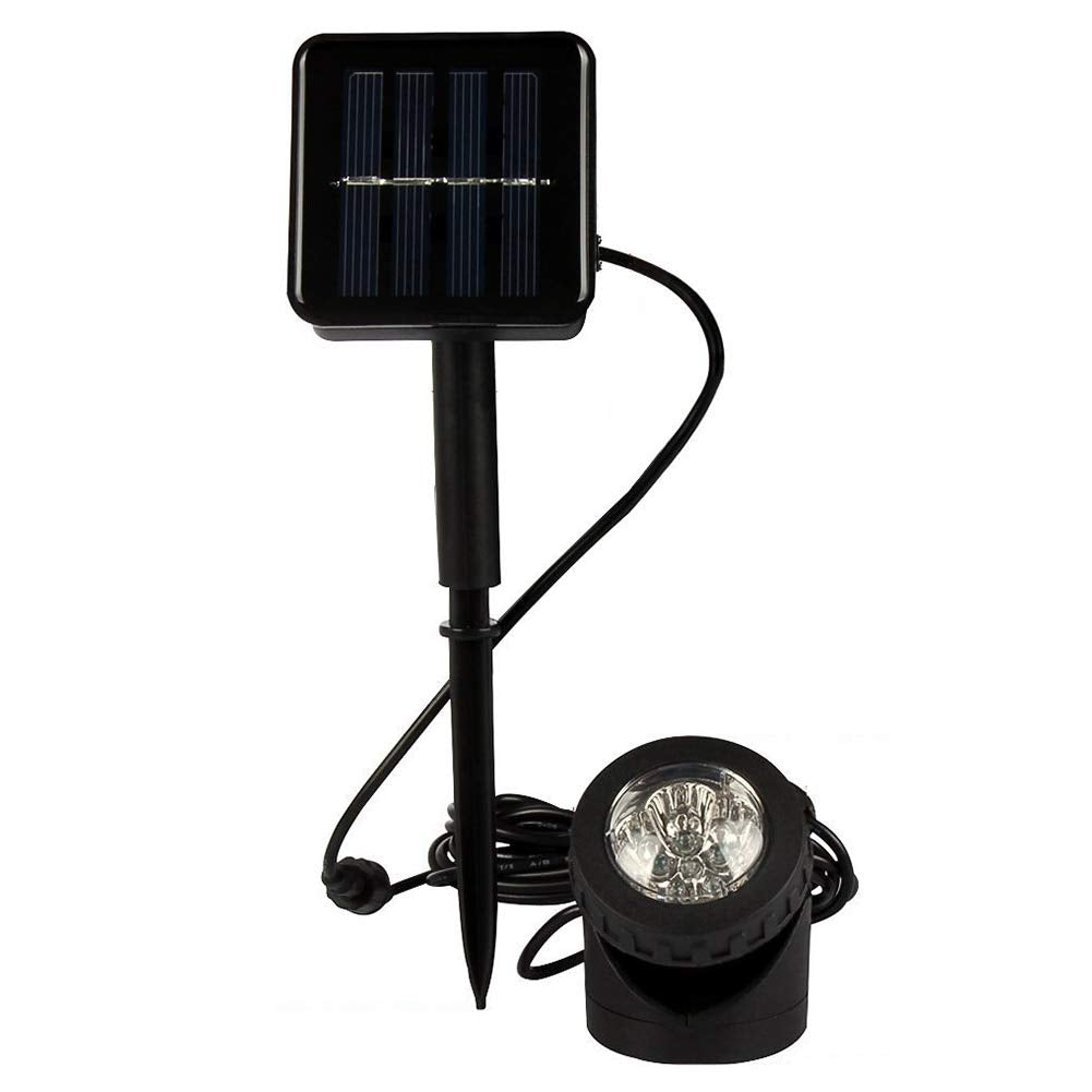 Rivonthex solar spot light in pool creates decorative and safe lighting
