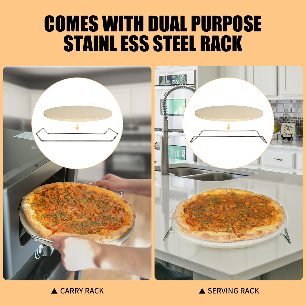 Rixordd pizza cutter for clean, quick slices