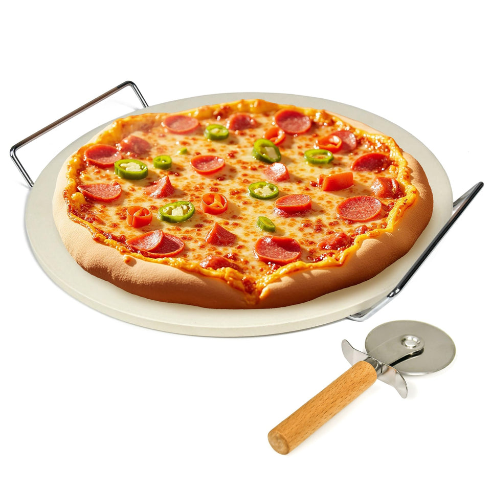 Rixordd 13-inch pizza stone for even heat and crispy crusts