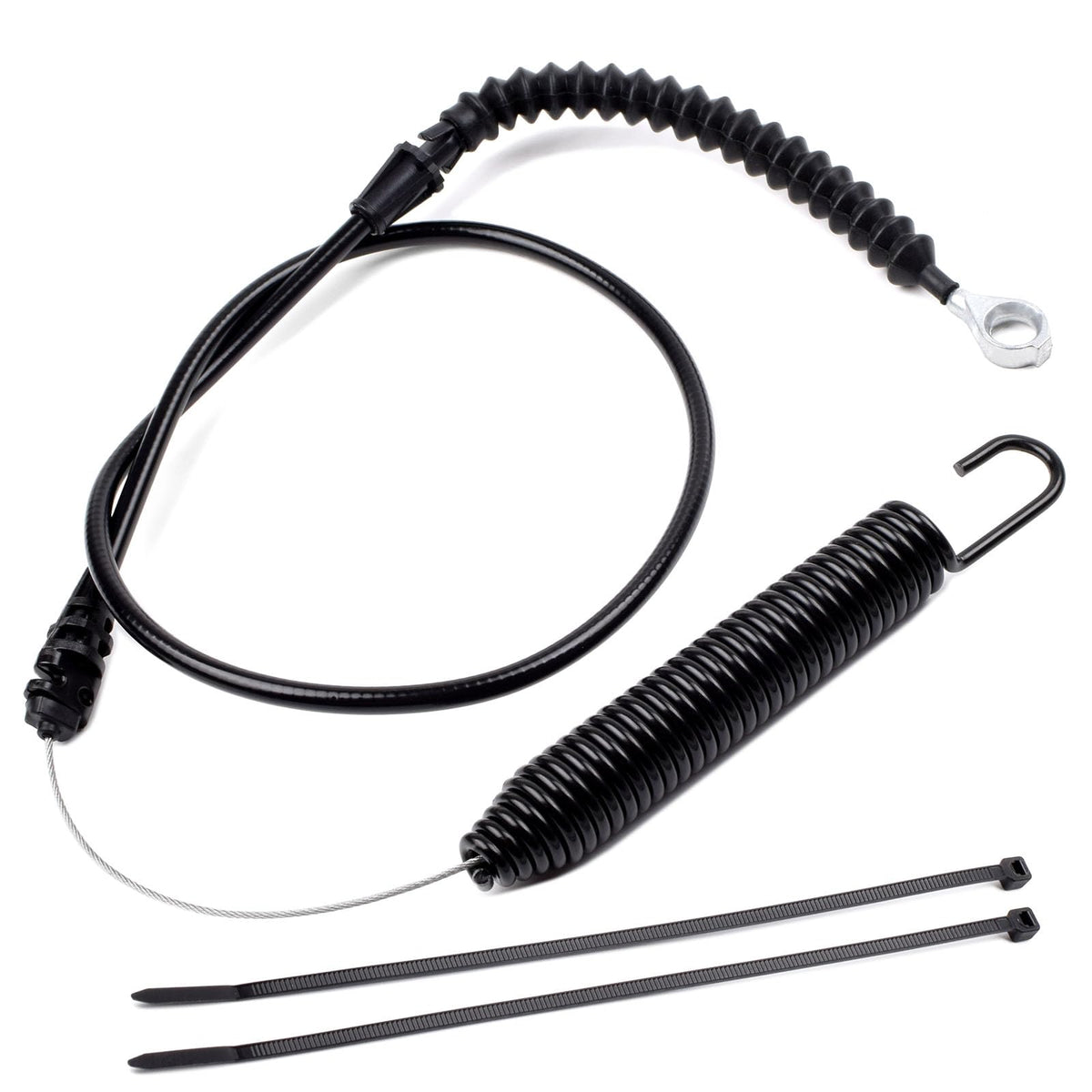 Riyitauto deck engagement cable closeup showing durable PVC sleeve protection.