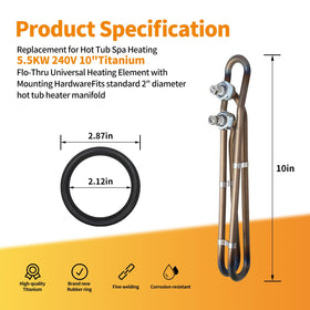 RJDJXYRENYI Balboa compatibility heater supports reliable spa heating