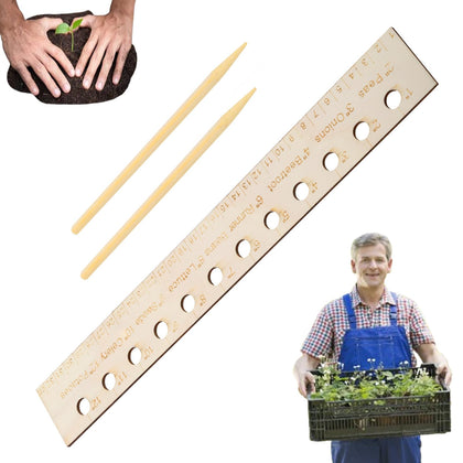 RJLCTH seed spacers tool top view for precise garden rows