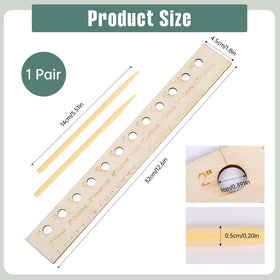RJLCTH seed spacers with two wooden stakes side angle