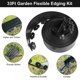 RLINGX border defines flower beds and lawns clearly