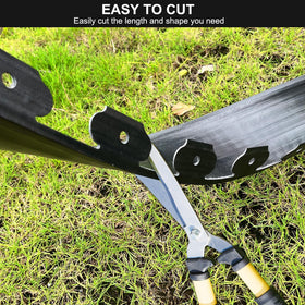 RLINGX edging flexes to follow curved flower beds