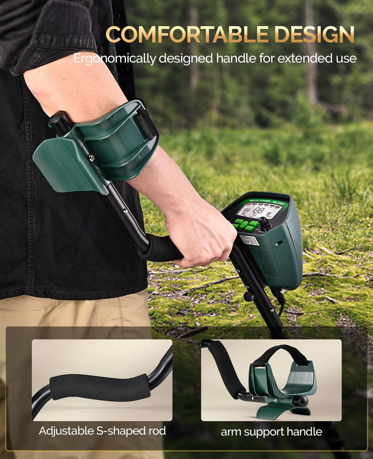 RM RICOMAX GC-1037 adjustable shaft for ergonomic, extended hunts