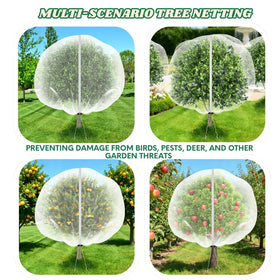 RMBHM heavy-duty polyethylene netting resists tears for long-term garden protection.