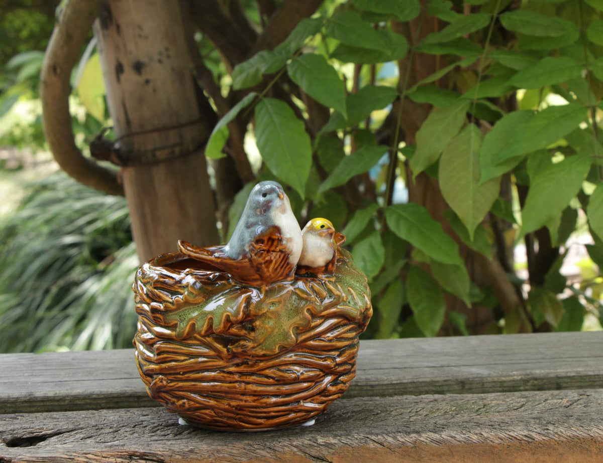 Rmdusk bird nest decorative holder enhances home decor with whimsy