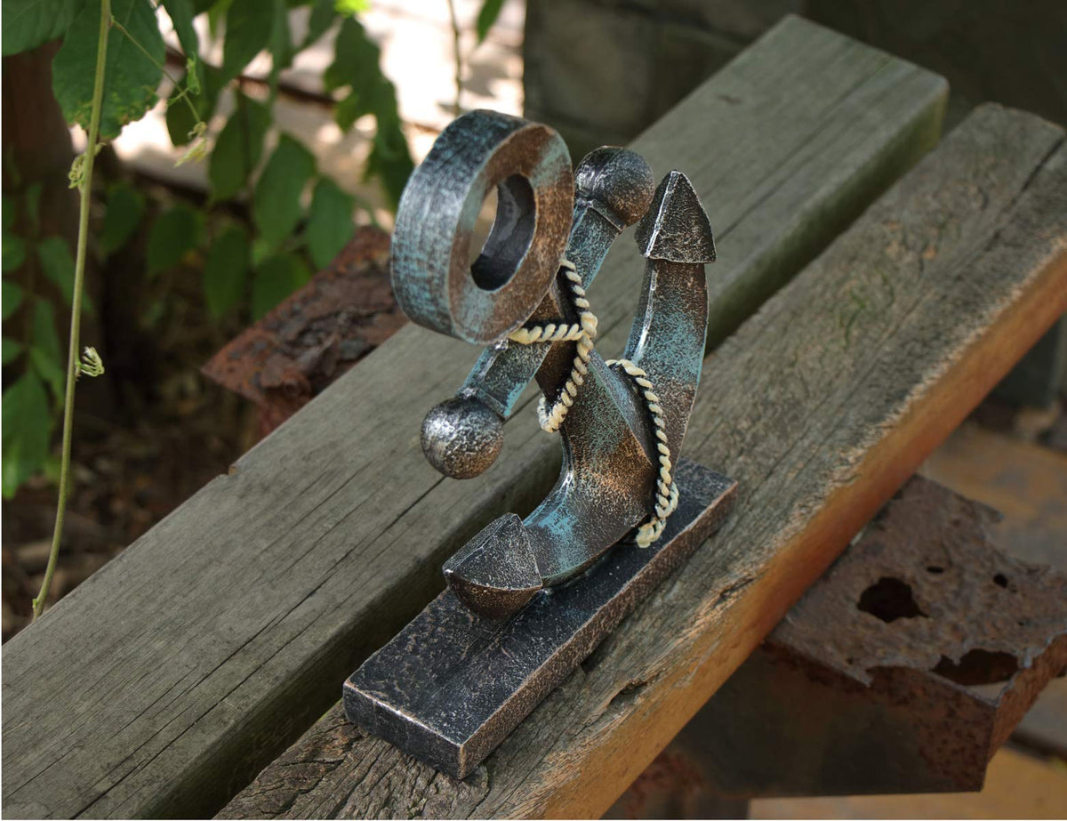 Rmdusk anchor figurine as a refined home bar centerpiece.