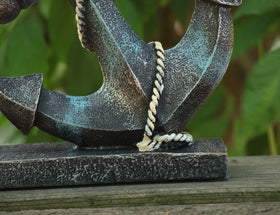 Nautical garden ornament enhances porch or yard accents.